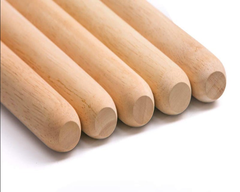 SmellS Wooden Rolling Pin, French Dumpling Rolling Pin for Baking Pizza Dough Roller 30 x 3.5cm - Image 3